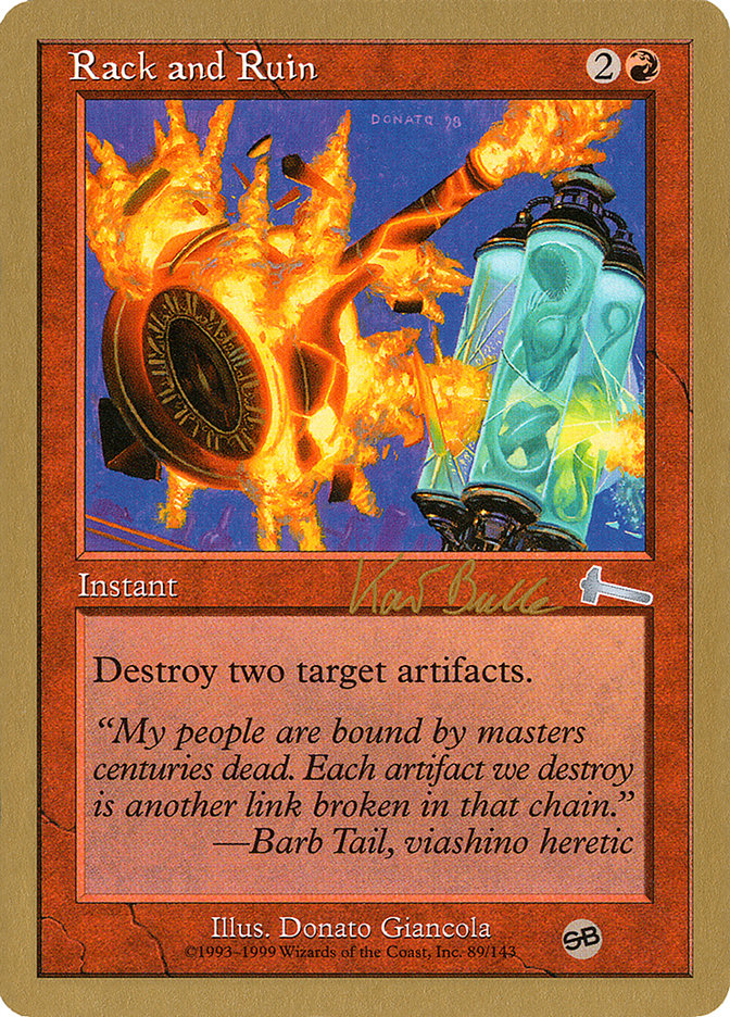 Rack and Ruin (Kai Budde) (SB) [World Championship Decks 1999] MTG Single Magic: The Gathering    | Red Claw Gaming