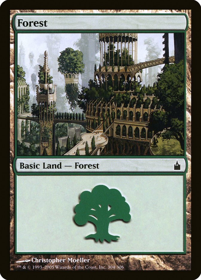 Forest (304) [Ravnica: City of Guilds] MTG Single Magic: The Gathering    | Red Claw Gaming