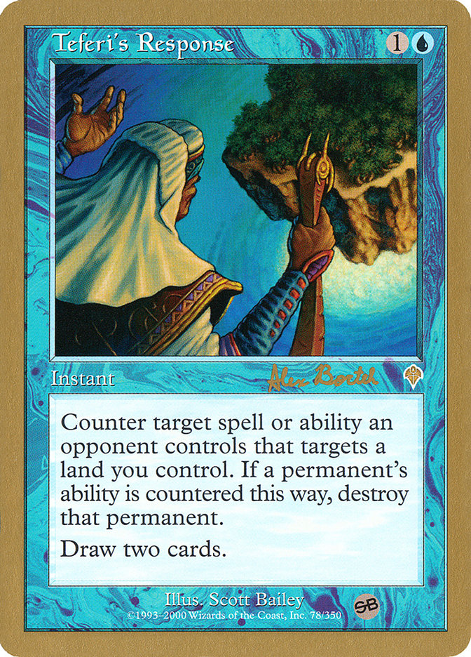 Teferi's Response (Alex Borteh) (SB) [World Championship Decks 2001] MTG Single Magic: The Gathering    | Red Claw Gaming