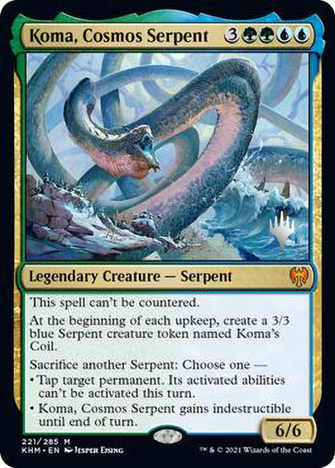 Koma, Cosmos Serpent (Promo Pack) [Kaldheim Promos] MTG Single Magic: The Gathering    | Red Claw Gaming