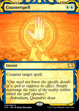 Counterspell (Foil Etched) [Strixhaven: School of Mages Mystical Archive] MTG Single Magic: The Gathering    | Red Claw Gaming