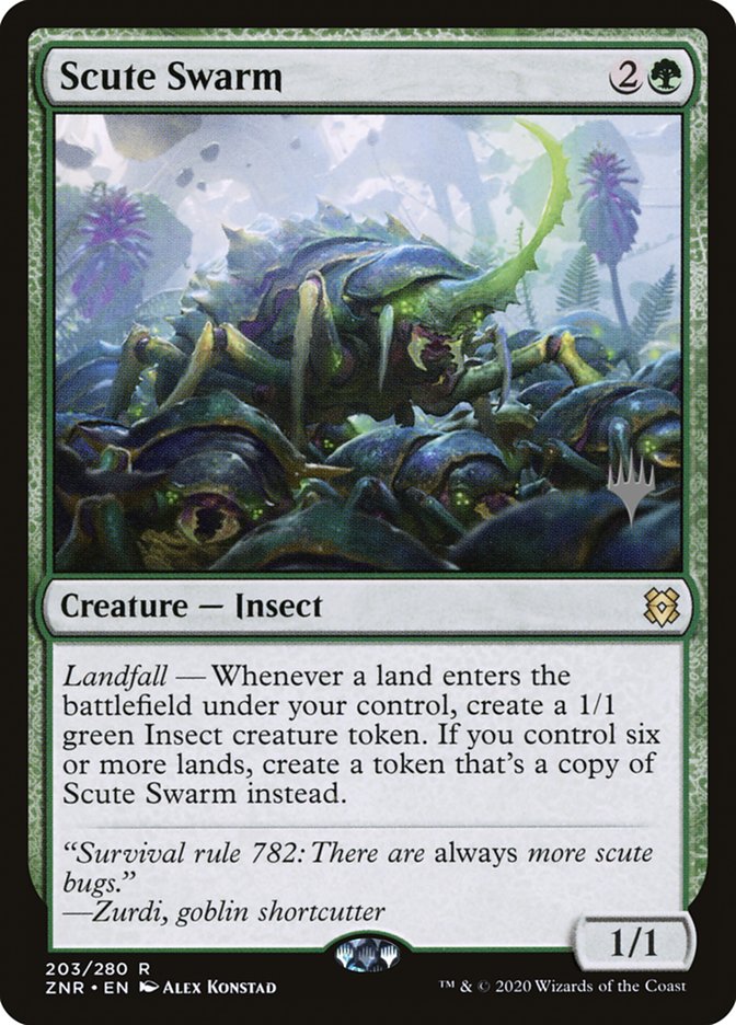 Scute Swarm (Promo Pack) [Zendikar Rising Promos] MTG Single Magic: The Gathering    | Red Claw Gaming