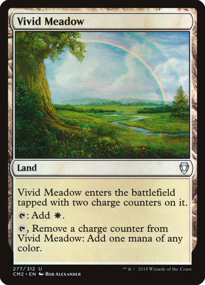 Vivid Meadow [Commander Anthology Volume II] MTG Single Magic: The Gathering    | Red Claw Gaming