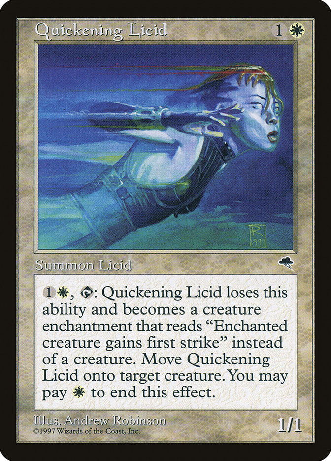 Quickening Licid [Tempest] MTG Single Magic: The Gathering    | Red Claw Gaming