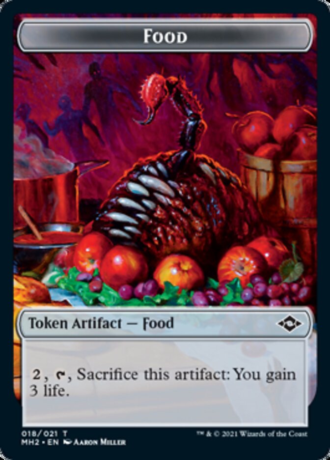 Food (18) // Golem Double-Sided Token [Modern Horizons 2 Tokens] MTG Single Magic: The Gathering    | Red Claw Gaming