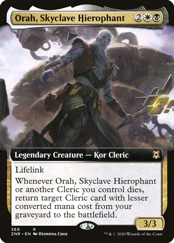 Orah, Skyclave Hierophant (Extended Art) [Zendikar Rising] MTG Single Magic: The Gathering    | Red Claw Gaming