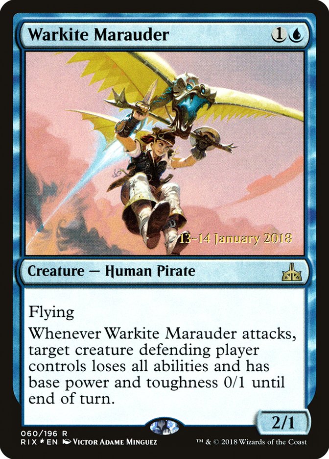 Warkite Marauder [Rivals of Ixalan Prerelease Promos] MTG Single Magic: The Gathering    | Red Claw Gaming