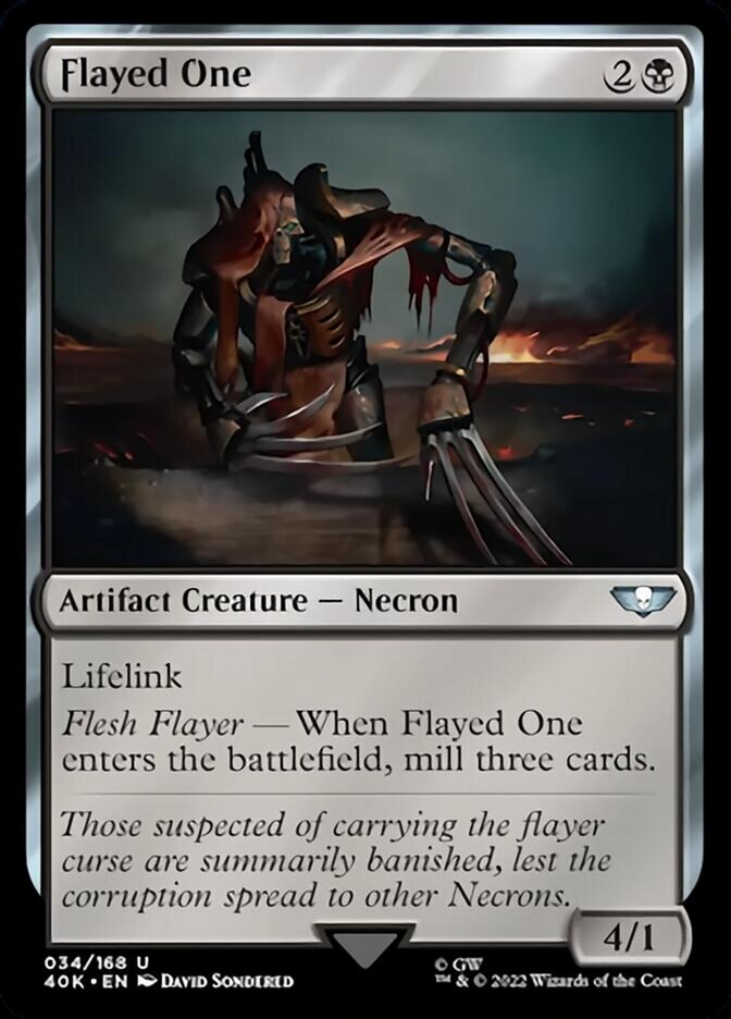 Flayed One (Surge Foil) [Warhammer 40,000] MTG Single Magic: The Gathering    | Red Claw Gaming