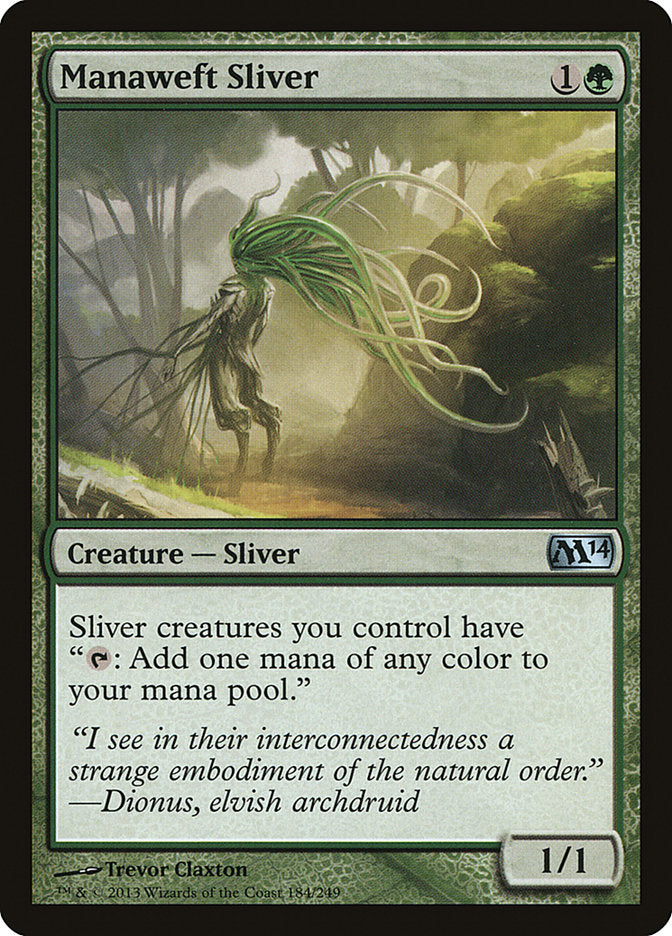 Manaweft Sliver [Magic 2014] MTG Single Magic: The Gathering    | Red Claw Gaming