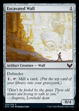 Excavated Wall [Strixhaven: School of Mages] MTG Single Magic: The Gathering    | Red Claw Gaming