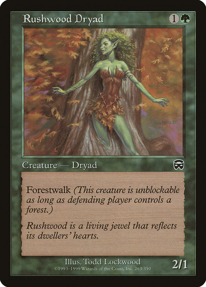 Rushwood Dryad [Mercadian Masques] MTG Single Magic: The Gathering    | Red Claw Gaming