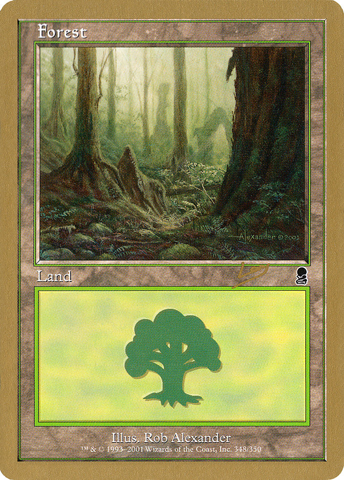 Forest (rl348) (Raphael Levy) [World Championship Decks 2002] MTG Single Magic: The Gathering    | Red Claw Gaming