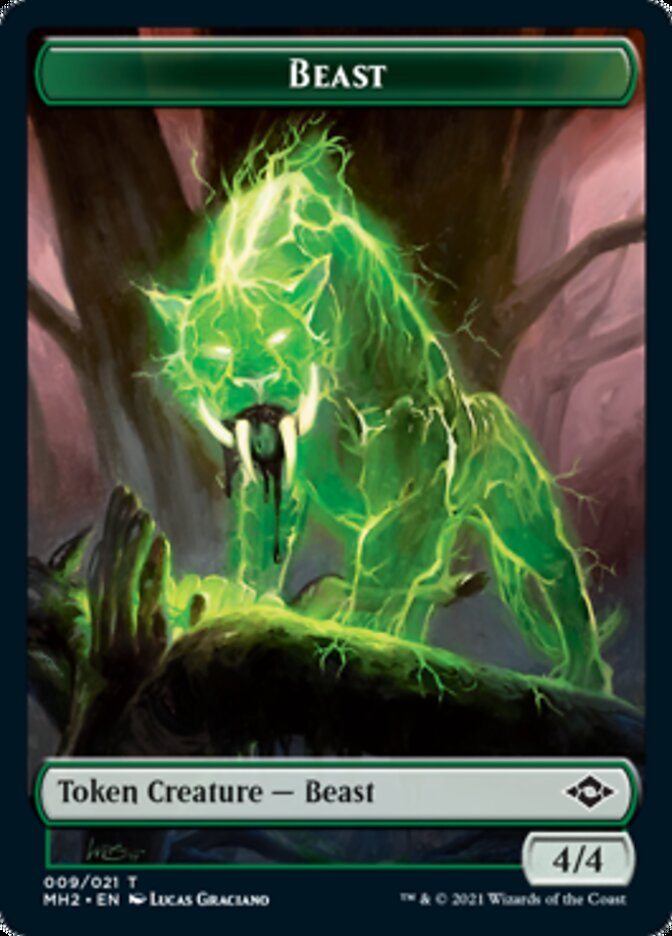 Beast Token [Modern Horizons 2 Tokens] MTG Single Magic: The Gathering    | Red Claw Gaming