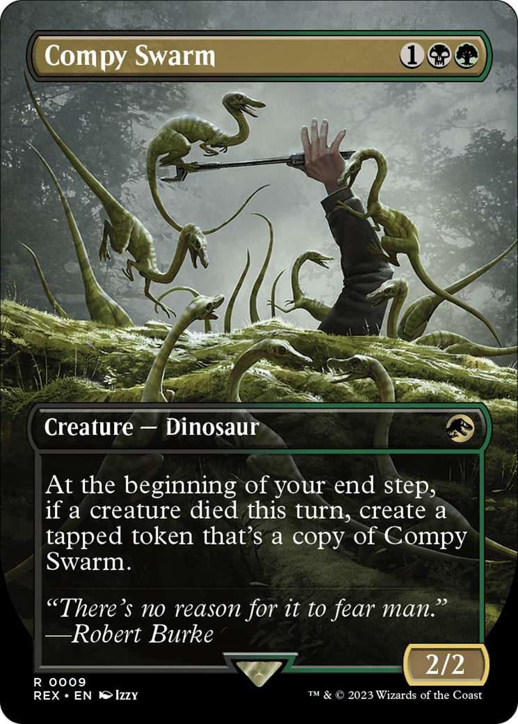 Compy Swarm (Borderless) [Jurassic World Collection] MTG Single Magic: The Gathering    | Red Claw Gaming