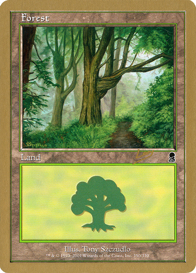 Forest (rl350) (Raphael Levy) [World Championship Decks 2002] MTG Single Magic: The Gathering    | Red Claw Gaming