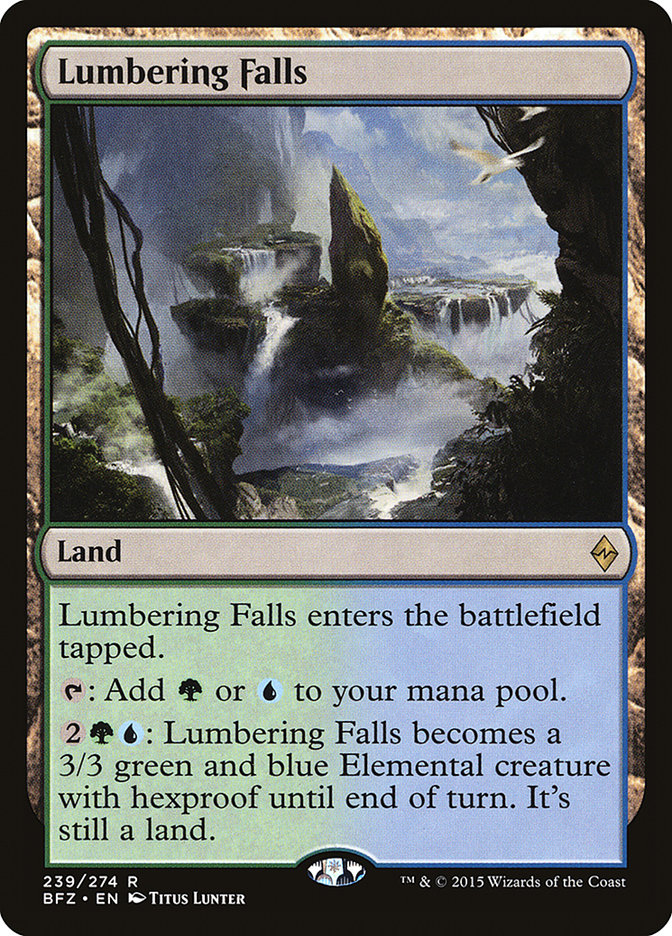 Lumbering Falls [Battle for Zendikar] MTG Single Magic: The Gathering    | Red Claw Gaming