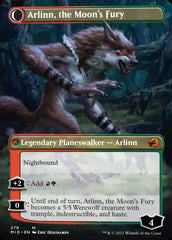 Arlinn, the Pack's Hope // Arlinn, the Moon's Fury (Borderless) [Innistrad: Midnight Hunt] MTG Single Magic: The Gathering    | Red Claw Gaming