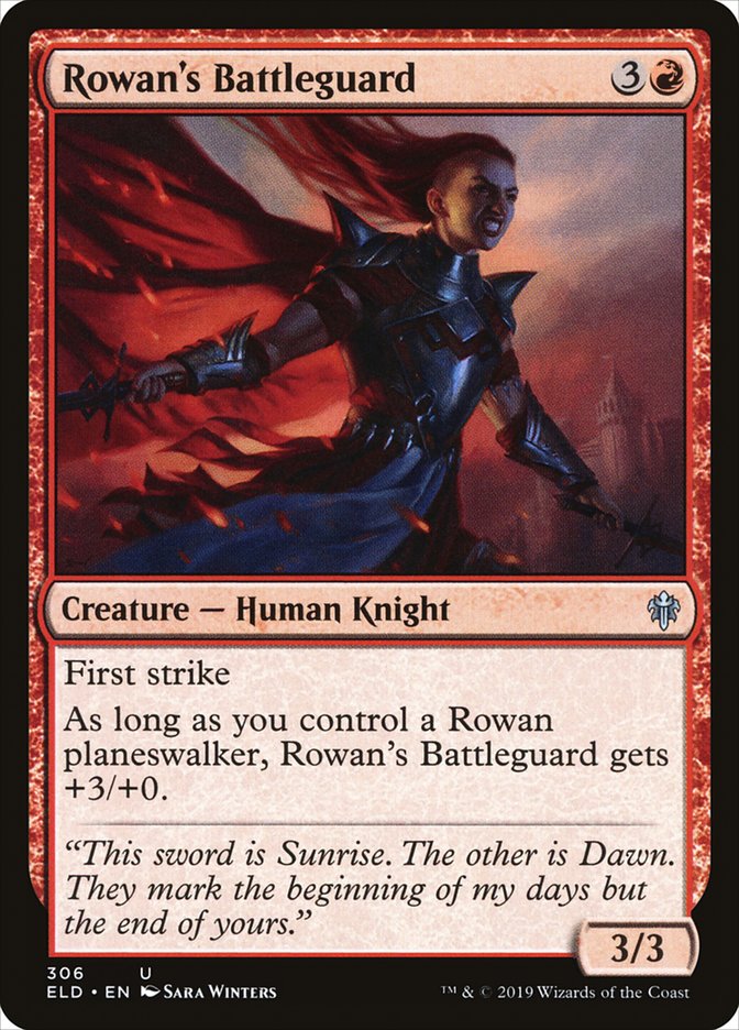 Rowan's Battleguard [Throne of Eldraine] MTG Single Magic: The Gathering    | Red Claw Gaming