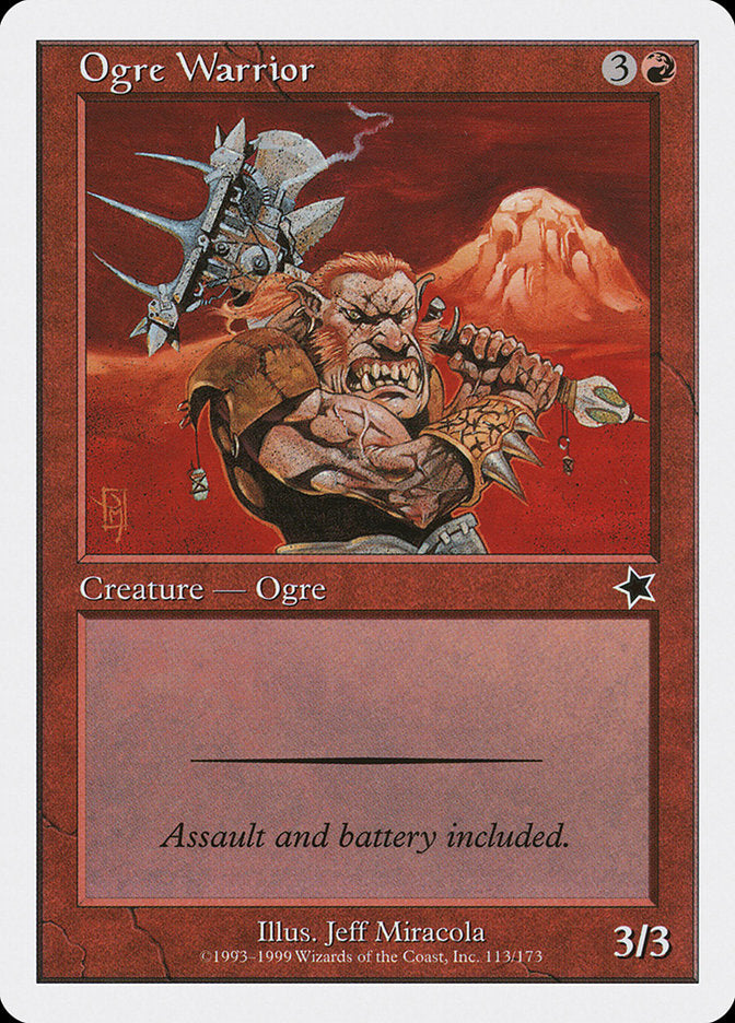 Ogre Warrior [Starter 1999] MTG Single Magic: The Gathering    | Red Claw Gaming