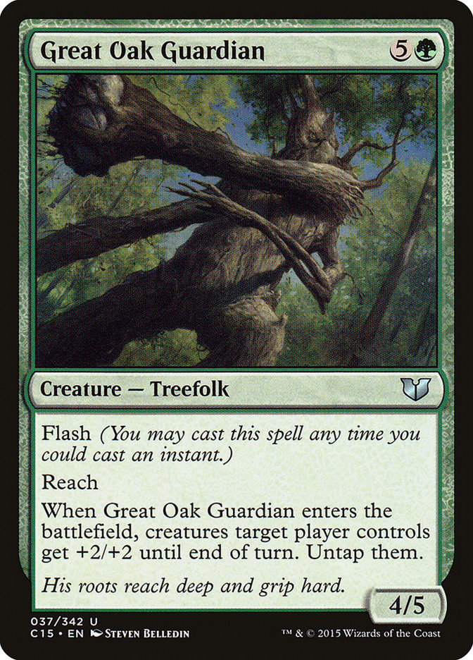 Great Oak Guardian [Commander 2015] MTG Single Magic: The Gathering    | Red Claw Gaming