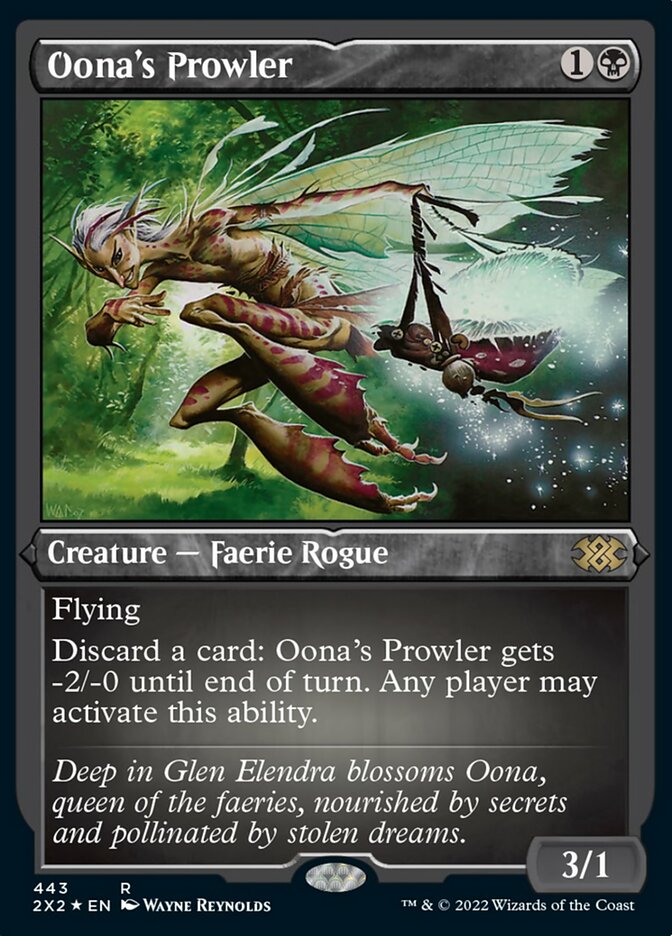 Oona's Prowler (Foil Etched) [Double Masters 2022] MTG Single Magic: The Gathering    | Red Claw Gaming