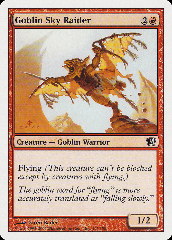 Goblin Sky Raider [Ninth Edition] MTG Single Magic: The Gathering    | Red Claw Gaming