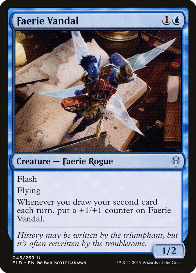 Faerie Vandal [Throne of Eldraine] MTG Single Magic: The Gathering    | Red Claw Gaming