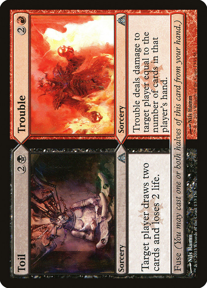 Toil // Trouble [Dragon's Maze] MTG Single Magic: The Gathering    | Red Claw Gaming