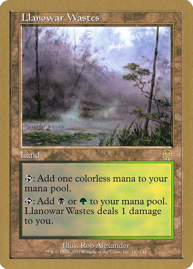 Llanowar Wastes (Jan Tomcani) [World Championship Decks 2001] MTG Single Magic: The Gathering    | Red Claw Gaming