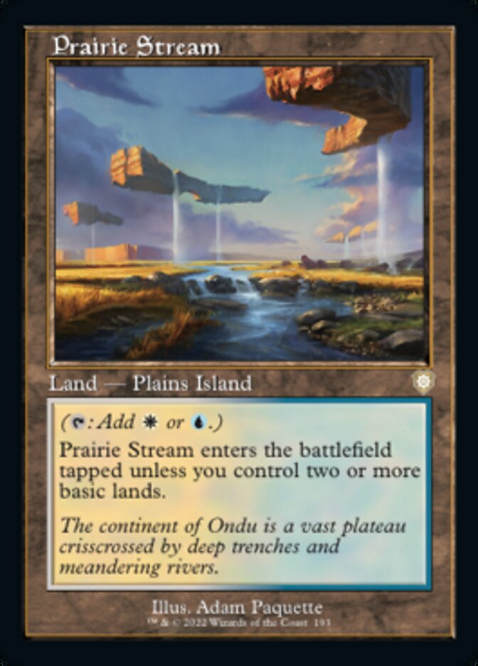 Prairie Stream (Retro) [The Brothers' War Commander] MTG Single Magic: The Gathering    | Red Claw Gaming