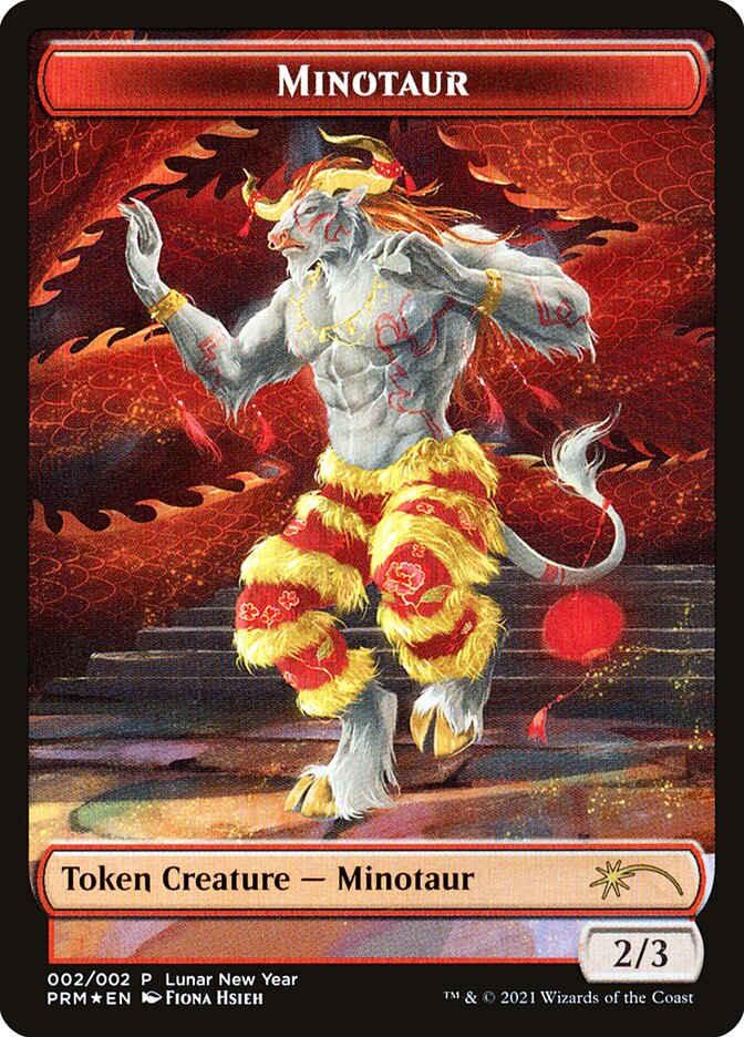 Minotaur Token [Year of the Ox 2021] MTG Single Magic: The Gathering    | Red Claw Gaming