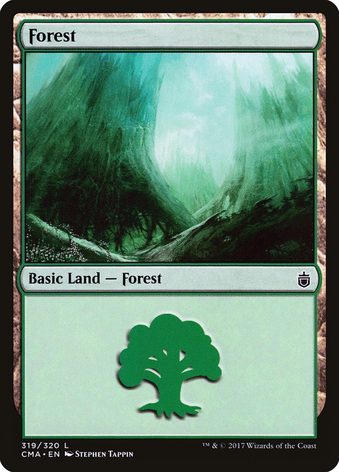 Forest (319) [Commander Anthology] MTG Single Magic: The Gathering    | Red Claw Gaming