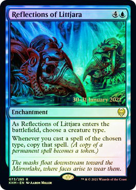 Reflections of Littjara [Kaldheim Prerelease Promos] MTG Single Magic: The Gathering    | Red Claw Gaming