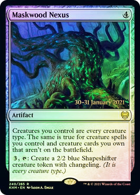 Maskwood Nexus [Kaldheim Prerelease Promos] MTG Single Magic: The Gathering    | Red Claw Gaming