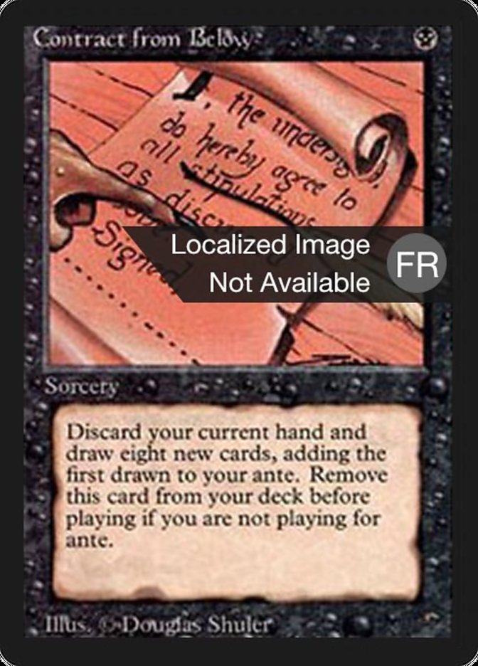 Contract from Below [Foreign Black Border] MTG Single Magic: The Gathering    | Red Claw Gaming