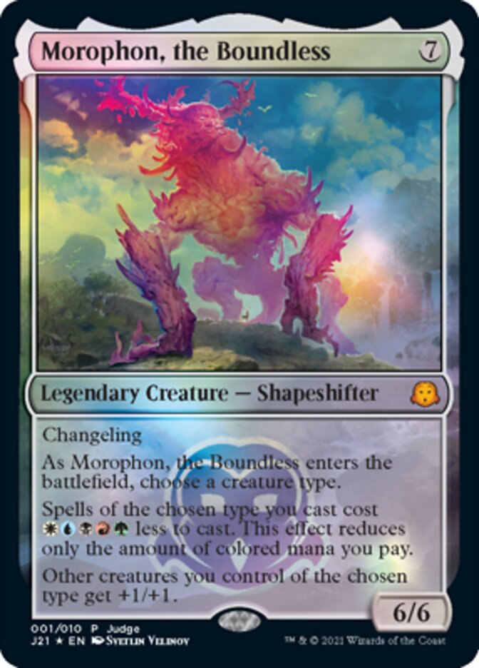 Morophon, the Boundless [Judge Gift Cards 2021] MTG Single Magic: The Gathering    | Red Claw Gaming