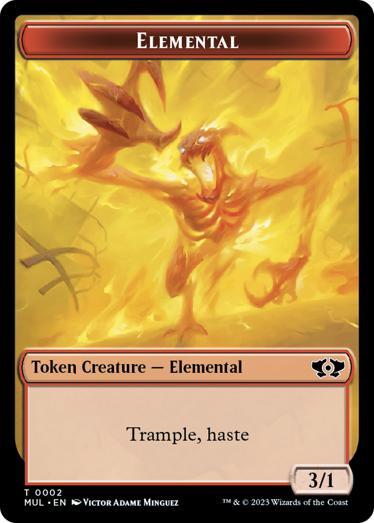 Elemental Token [Multiverse Legends Tokens] MTG Single Magic: The Gathering    | Red Claw Gaming