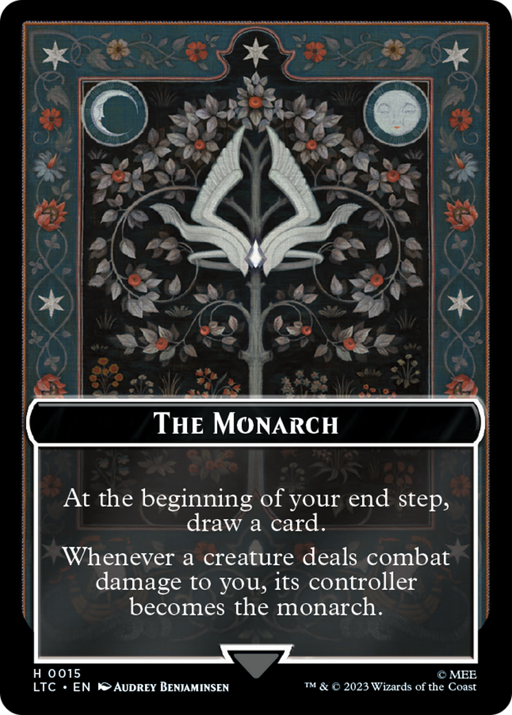 The Monarch // Treasure Double-Sided Token [The Lord of the Rings: Tales of Middle-Earth Commander Tokens] MTG Single Magic: The Gathering    | Red Claw Gaming