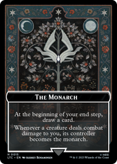 The Monarch // Treasure Double-Sided Token [The Lord of the Rings: Tales of Middle-Earth Commander Tokens] MTG Single Magic: The Gathering    | Red Claw Gaming