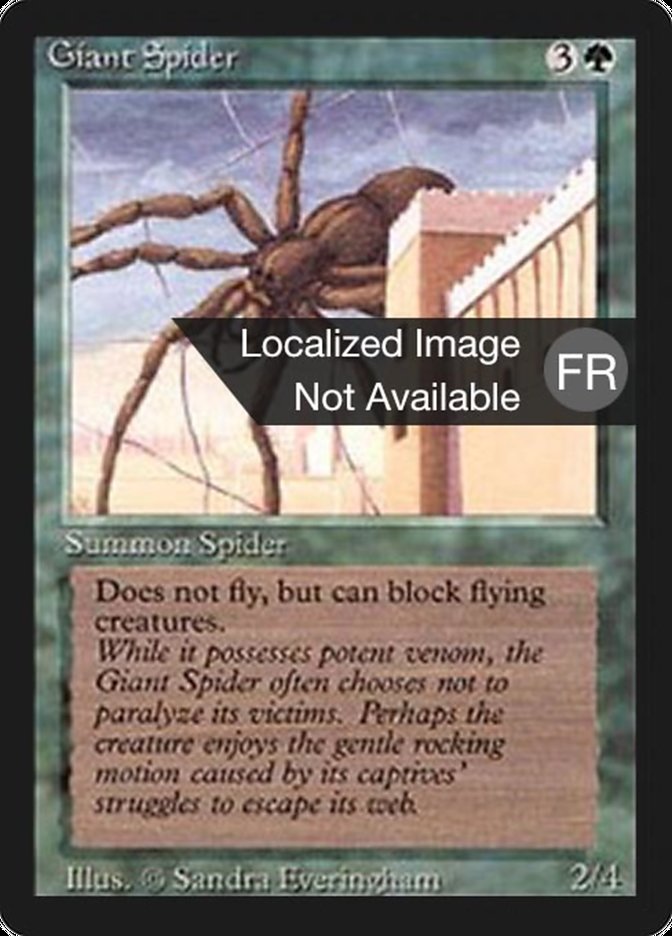 Giant Spider [Foreign Black Border] MTG Single Magic: The Gathering    | Red Claw Gaming