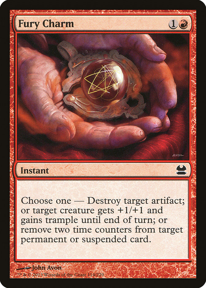 Fury Charm [Modern Masters] MTG Single Magic: The Gathering    | Red Claw Gaming