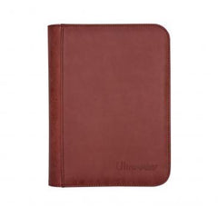 Suede Collection Zippered 4-Pocket Premium PRO-Binder Album Ultra Pro Ruby   | Red Claw Gaming