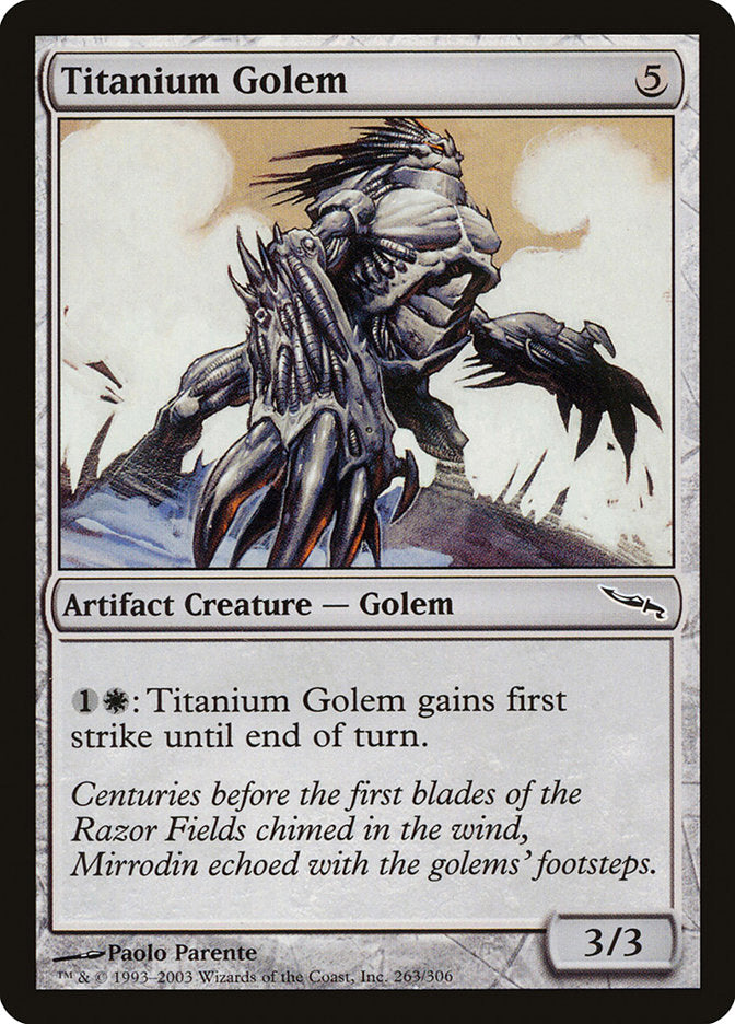 Titanium Golem [Mirrodin] MTG Single Magic: The Gathering    | Red Claw Gaming