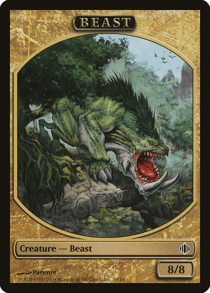 Beast Token [Shards of Alara Tokens] MTG Single Magic: The Gathering    | Red Claw Gaming