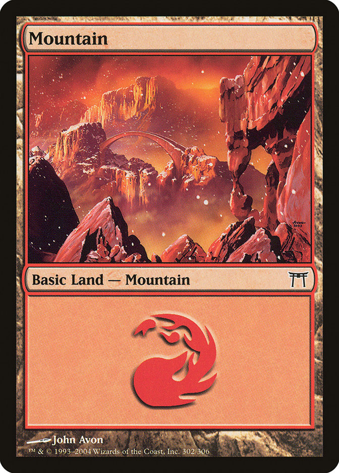 Mountain (302) [Champions of Kamigawa] MTG Single Magic: The Gathering    | Red Claw Gaming