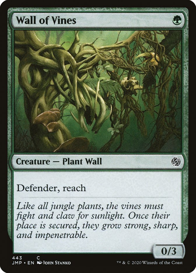 Wall of Vines [Jumpstart] MTG Single Magic: The Gathering    | Red Claw Gaming