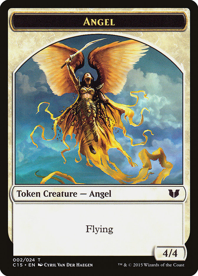 Spirit (022) // Angel Double-Sided Token [Commander 2015 Tokens] MTG Single Magic: The Gathering    | Red Claw Gaming