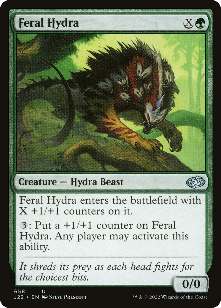 Feral Hydra [Jumpstart 2022] MTG Single Magic: The Gathering    | Red Claw Gaming