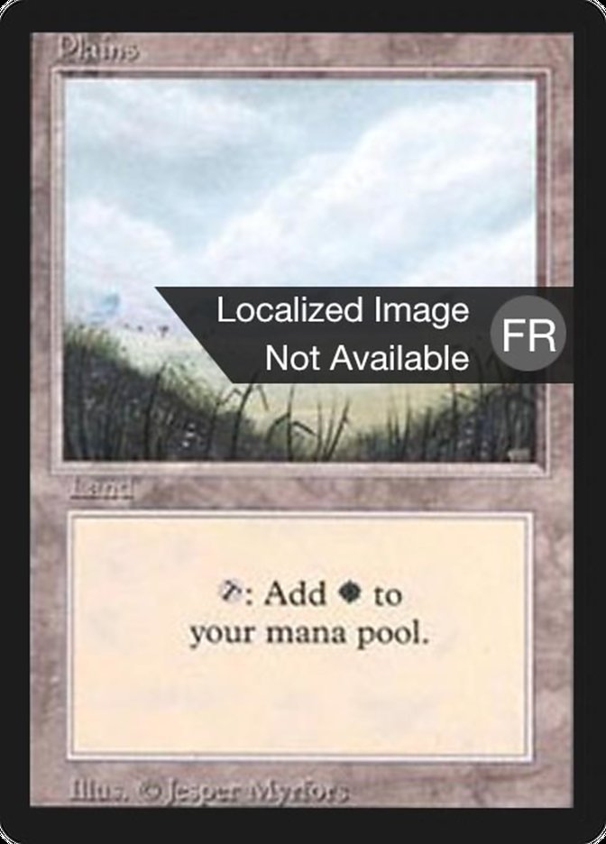 Plains (A) [Foreign Black Border] MTG Single Magic: The Gathering    | Red Claw Gaming