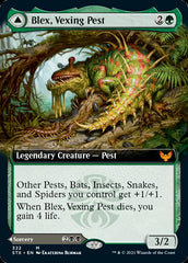 Blex, Vexing Pest // Search for Blex (Extended Art) [Strixhaven: School of Mages] MTG Single Magic: The Gathering    | Red Claw Gaming